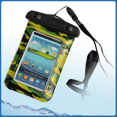 5.5'' Camouflage Waterproof Smart Phone Bag w/Adjustable Strap