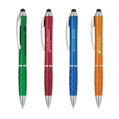 Textured Grip Plastic Stylus Pen