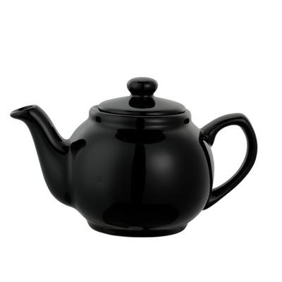 Black Ceramic English Teapot (0.47 Liter)