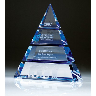 Crystal Luxor Award, 9"H