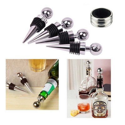 Stainless Steel Ball Design Wine Bottle Stopper