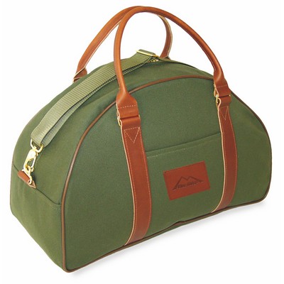 Medium Retro Duffle Bag (Dyed Canvas/Leather)