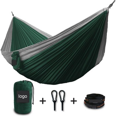 Custom Double Hammock w/Tree Straps & Carry Bag