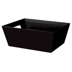 Medium Solid Black Gift Basket Market Tray