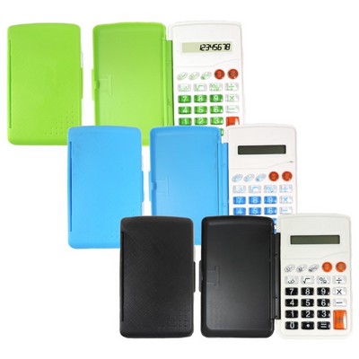 8 Function Pocket Sized Calculator w/ Cover