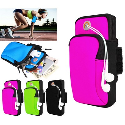 Kidder iBank® Sports Running Arm Band Bag Case for Smartphones (Black)