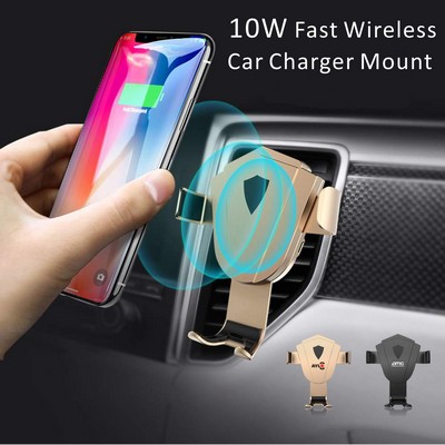 2 in 1 Wireless Car Charger Mount Wireless Charing Car Mount