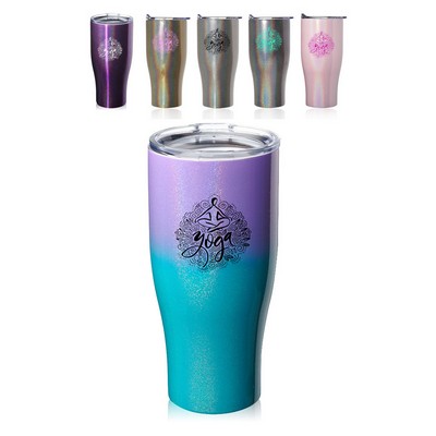 27 Oz. Iridescent Stainless Steel Travel Tumbler