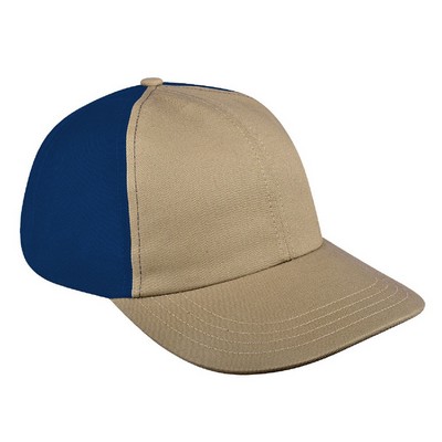 USA Made Contrast Back Twill Dad Cap w/Hook & Loop Closure