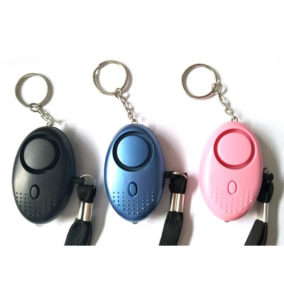 130DB Personal LED Light Emergency Alarm With Keychain for Woman