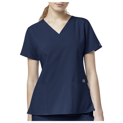 WonderWink Women's Flex Back Stylized V-Neck Scrub Top