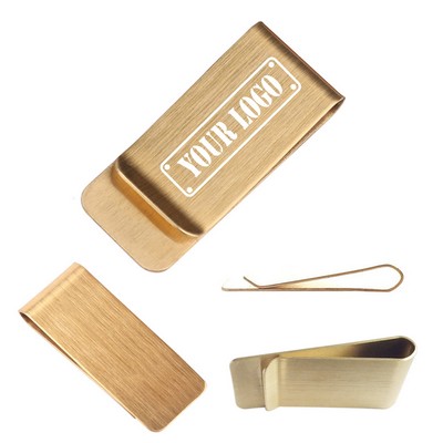 Brass Money Clip / Credit Card Holder