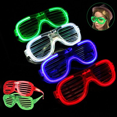 Shutter Shades Party LED Flashing Eye Glasses