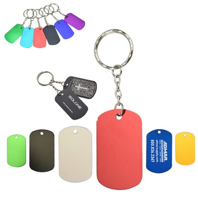 Aluminum Key Chain Dog Tag Name Plate