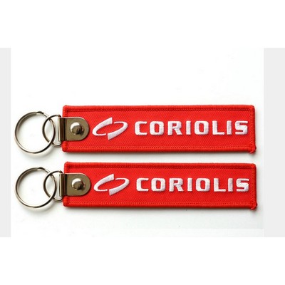 Embroiderered Fabric Key Chain