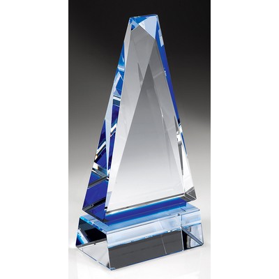 Obelisk of Success Optic Crystal Award, 9-3/4"H