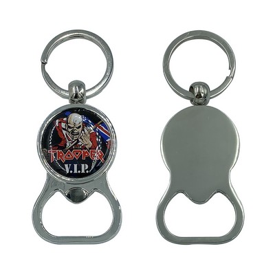 Full Color Metal Bottle Opener Keychain