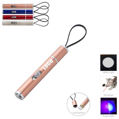 Rechargeable 3 Lights Flashlight