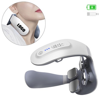 4 Heads Rechargeable Electric Pulse Neck Massager