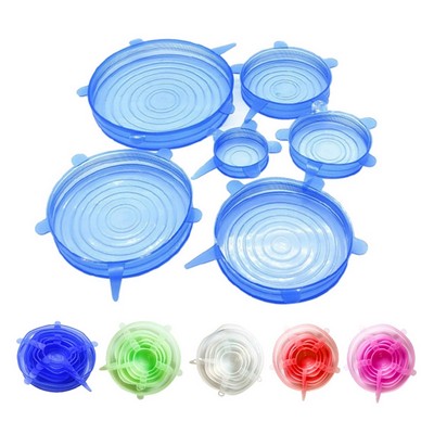 Silicone Food Cover Set of 6/Silicone Stretch Lids