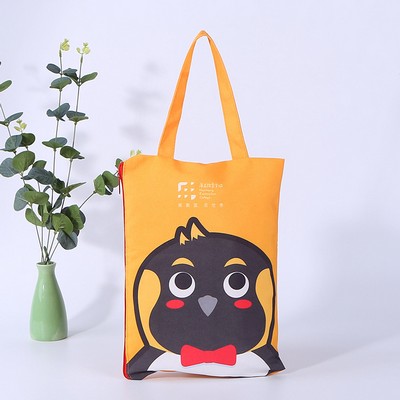 Button-Up Canvas Tote Bag