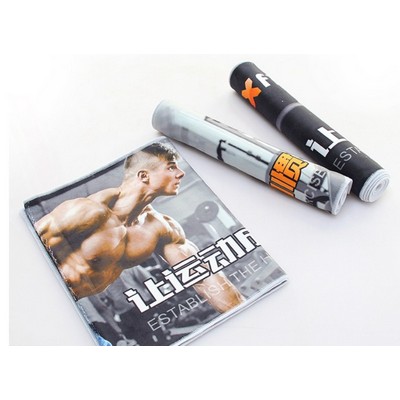 Poly-Cotton Gym Towel w/ Edge-to-Edge Sublimation 410 GSM