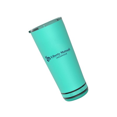 16 Oz. Stainless Steel Vacuum Insulated Tumbler W/ Speaker