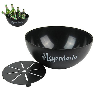 3L Round Shape Plastic Ice Bucket For Beer