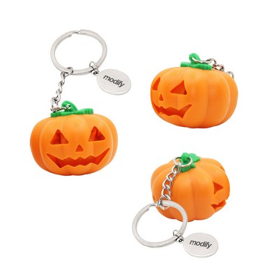 Jack-o-Lantern LED Keychain