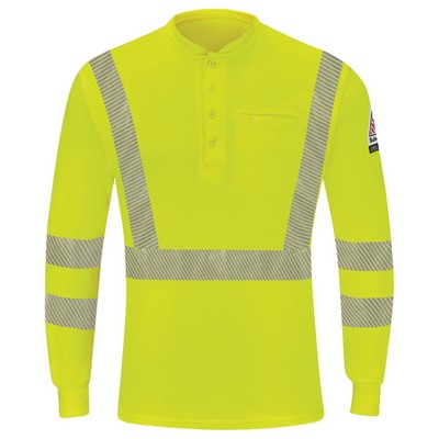 Bulwark® Hi-Vis Light Weight Long Sleeve Henley