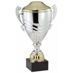 20" Assembled Italian Silver Cup Award w/Lid & Handles