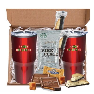 Holiday Tumbler Set with Starbucks Coffee Mailer