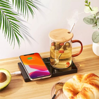 15W USB Powered Wireless Charger&Mug Warmer