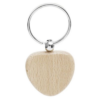 Heart Wood Keychain