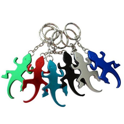 Lizard Shape Bottle Opener Keychain