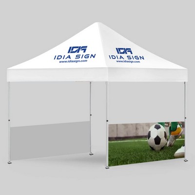 Graphic Fabric Half Wall & Pole - Tent Optional Component