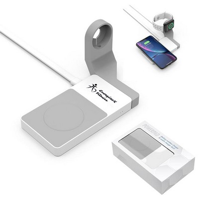 PowerPad Desktop Wireless Charger & Watch Charger Dock