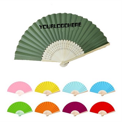 Paper Bamboo Folding Fan