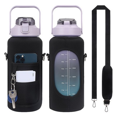 Light Weight Water Bottle with Neoprene Sleeve