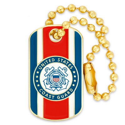 Officially Licensed U.S. Coast Guard Dog Tag Pin