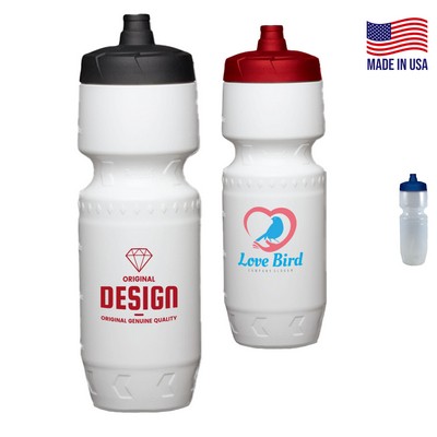 Premium Bike Bottle 24 Oz Push Spout