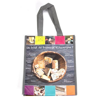 Custom Full-Color Laminated RPET (recycled from plastic bottles) Tote Bag