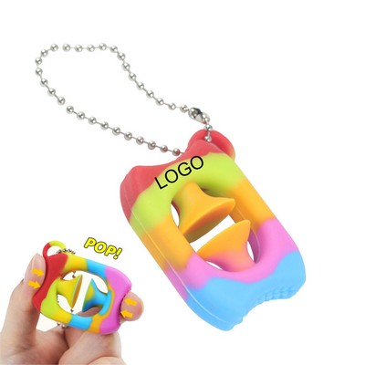 Keychain Silicone Grip Fidget Toy