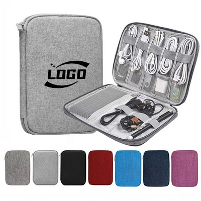 Heathered Travel Tech Organizer