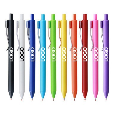 Candy-colored Soft-Touch Click Gel Pen (1 Color Print)