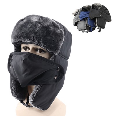 Winter Trapper Hat with Mask