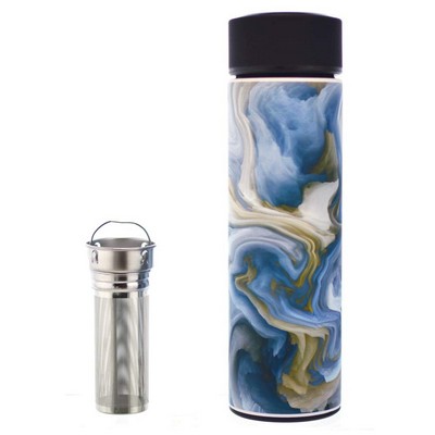 GROSCHE CHICAGO Soft Touch, Tea and Water Infuser Stainless Steel Flask | 15.2 FL OZ / 450 ML