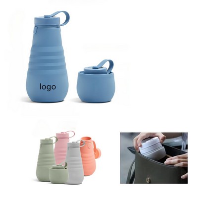 Silicone Foldable Collapsible Water Bottle