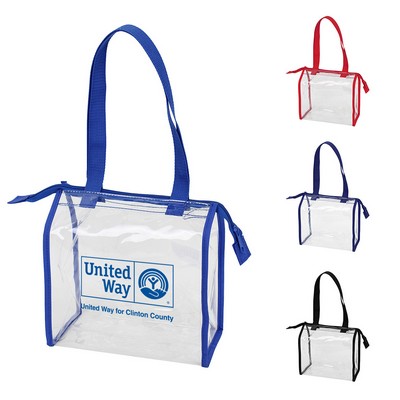 Clear Zippered Tote Bag