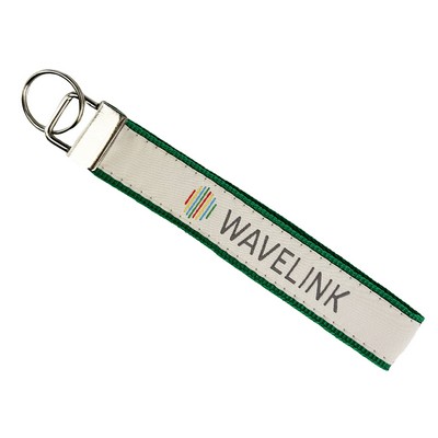 1" x 6-1/2" Woven Key Strap w/ Nickel-Plated Hardware - "Elite" Weave